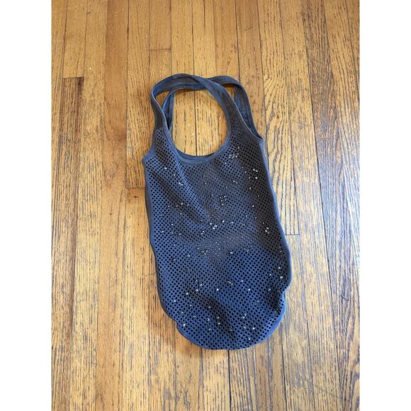 Pedro Garcia Tote Bag Gray Suede Crystal Studded Perforated Made in Spain Purse - Picture 1 of 9